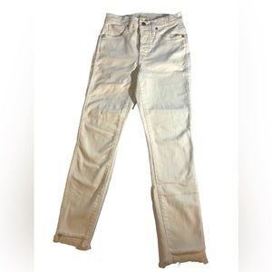 Madewell/10”high-rise skinny & frayed jean